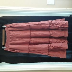 Rachel Zoe linen size large peasant skirt